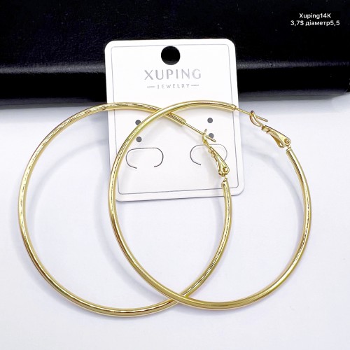 Сережки Xuping14К 10686 ( 5.5 см.)